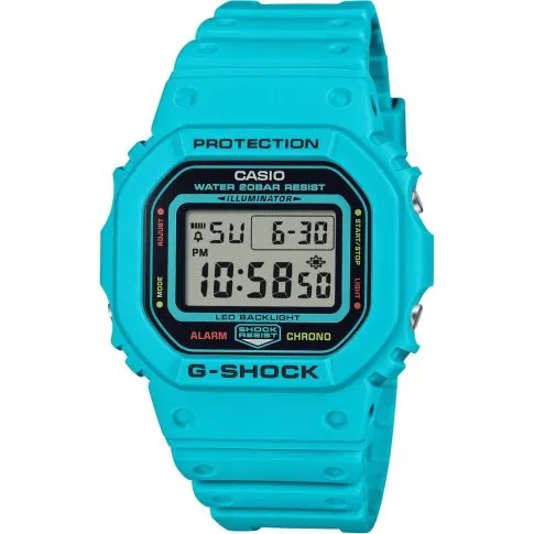 Casio G-SHOCK zegarek prostokątny niebieski DW-5600EP-2ER - 529,00