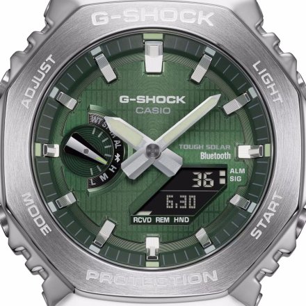 Casio G-SHOCK G-Steel zegarek męski zielony GBM-2100A-1A3ER