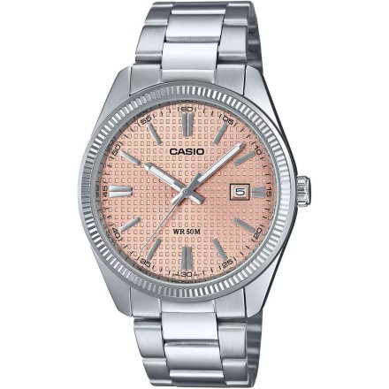 Casio Classic zegarek klasyczny z różową tarczą na bransolecie MTP-1302PE-4AVEF