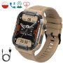 Smartwatch męski Rubicon Navy wojskowy na pasku z funkcją rozmowy