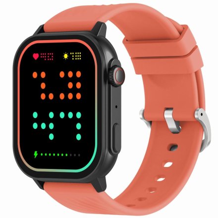 GRAVITY GT15-3 czarno-czerwony smartwatch do rozmów