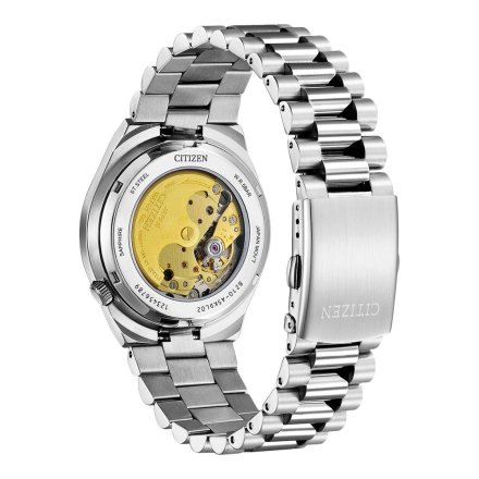 Citizen Tsuyosa Sapphire Zegarek automat męski pomarańczowa tarcza NJ0151-88Z