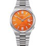 Citizen Tsuyosa Sapphire Zegarek automat męski pomarańczowa tarcza NJ0151-88Z