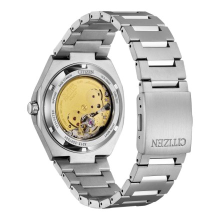 Citizen Super Titanium Zegarek automat męski granatowa tarcza NJ0180-80L