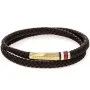 Tommy Hilfiger bransoletka męska podwójna pleciona brązowa 2790551