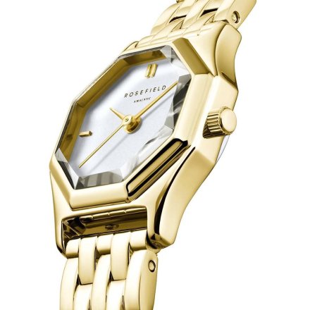 Rosefield Gemme zegarek damski złoty z diamentowanym szkłem GWGSG-G02