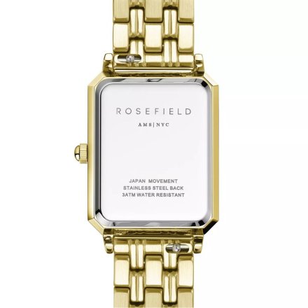 Rosefield Octagon XS zegarek damski złoty z zieloną tarczą OEGSG-O79