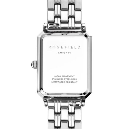 Rosefield Octagon zegarek damski srebrny z bransoletą OWGSS-O63