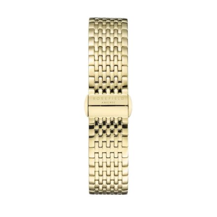 Rosefield Boxy zegarek damski złoty z czarną tarczą QBSG-Q017