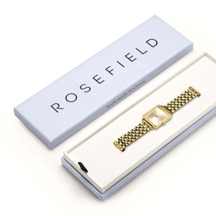 Rosefield Boxy zegarek damski złoty na bransolecie QCGSG-Q048