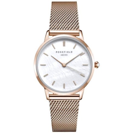 Rosefield Pearl Edit zegarek damski różowozłoty z bransoletą RMRMR-R09