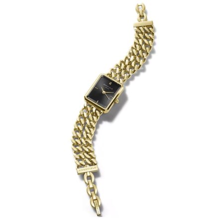 Rosefield Octagon Double Chain Studio zegarek damski złoty na łańcuszkach SBGSG-O77