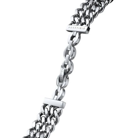 Rosefield Octagon XS Double Chain Studio zegarek damski srebrny na łańcuszkach SGSSS-O78