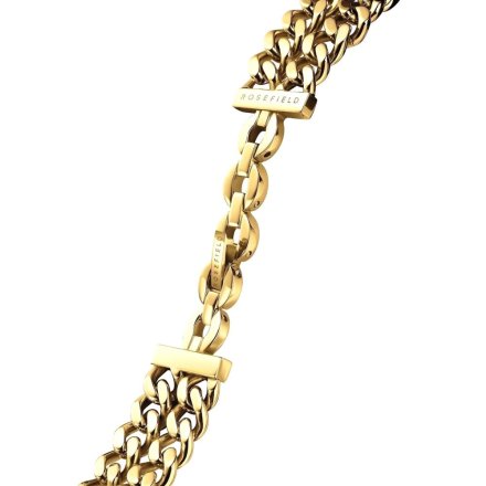 Rosefield Octagon XS Double Chain Studio zegarek damski złoty na łańcuszkach SWGSG-O76