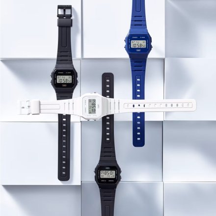 Casio Sport zegarek czarny z wyświetlaczem F-91WB-1AEF