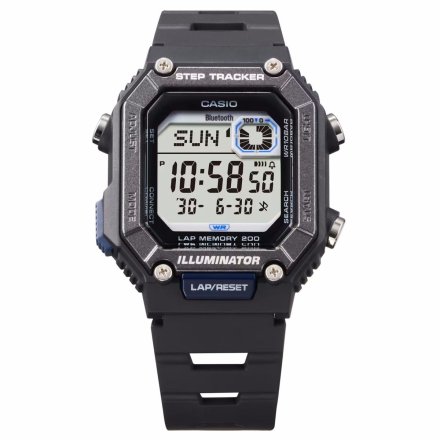 Casio Digital Bluetooth Step Tracker zegarek czarny z krokomierzem WS-B1000-1AVEF
