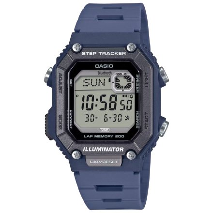 Casio Digital Bluetooth Step Tracker zegarek niebieski z krokomierzem WS-B1000-2AVEF