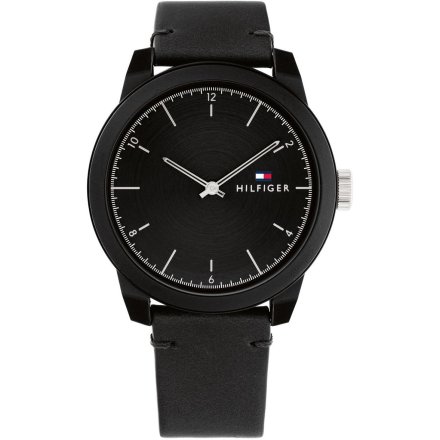 Tommy Hilfiger Troy Zegarek męski z czarnym paskiem 1710542