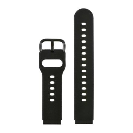 Pasek do smartwatch 20 mm czarny silikon uniwersalny