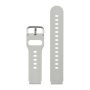 Pasek do smartwatch 20 mm szary silikon uniwersalny S
