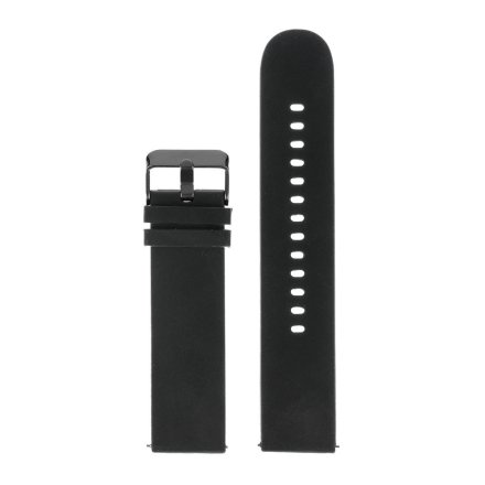 Pasek do smartwatch 22 mm czarny silikon uniwersalny