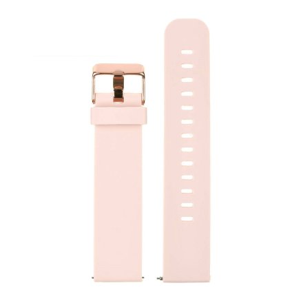 Pasek do smartwatch 22 mm różowy pastelowy nude silikon uniwersalny RG