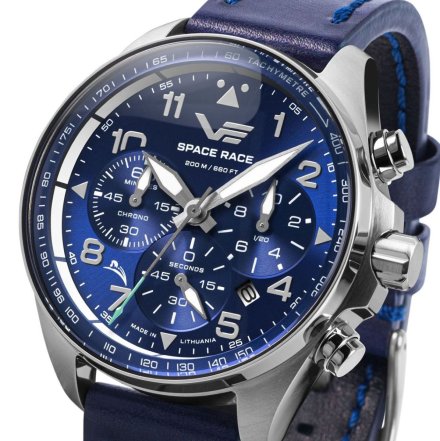 Zegarek męski Vostok Europe Space Race 6S20-325A742 z granatowym paskiem