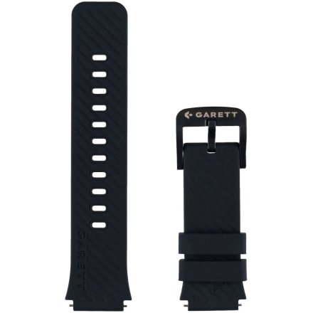 Garett czarny silikonowy pasek 18 mm do smartwatcha Kids Essa 4G 5904238485804