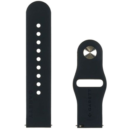 Garett czarny silikonowy pasek 20 mm do smartwatcha Kids Nice PRO 4G 5904238485668