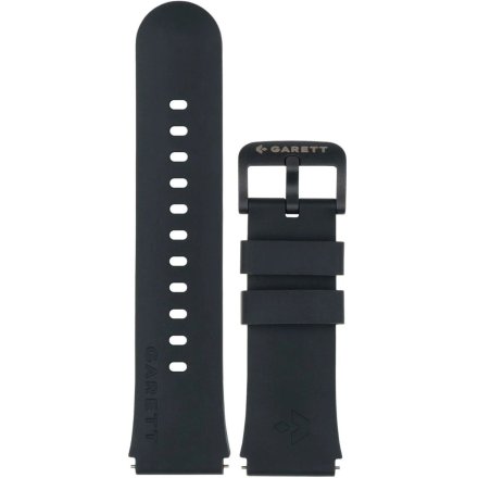 Garett czarny silikonowy pasek 20 mm do smartwatcha Kids Rel 4G 5904238486467