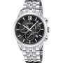 Festina Swiss Made zegarek męski na bransolecie czarny ze stoperem 20040/4