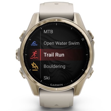 Zegarek Garmin Fenix 8 43mm AMOLED Sapphire złoty beżowy 010-02903-11