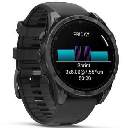 Zegarek Garmin Fenix 8 47mm AMOLED czarny 010-02904-00 + PUDEŁKO NA PREZENT!