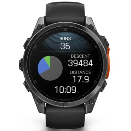 Zegarek Garmin Fenix 8 47mm AMOLED czarny 010-02904-00 + PUDEŁKO NA PREZENT!