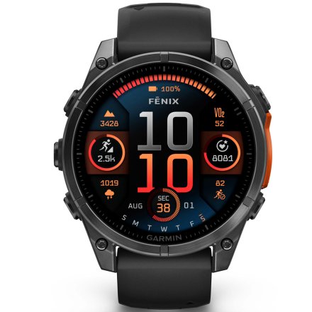 Zegarek Garmin Fenix 8 47mm AMOLED czarny 010-02904-00 + PUDEŁKO NA PREZENT!