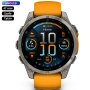 Zegarek Garmin Fenix 8 47mm AMOLED Sapphire Tytan pomarańczowy 010-02904-11