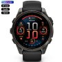 Zegarek Garmin Fenix 8 47mm AMOLED Sapphire Tytan czarny szary 010-02904-21