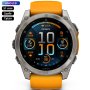 Zegarek Garmin Fenix 8 51mm AMOLED Sapphire Tytan pomarańczowy 010-02905-11