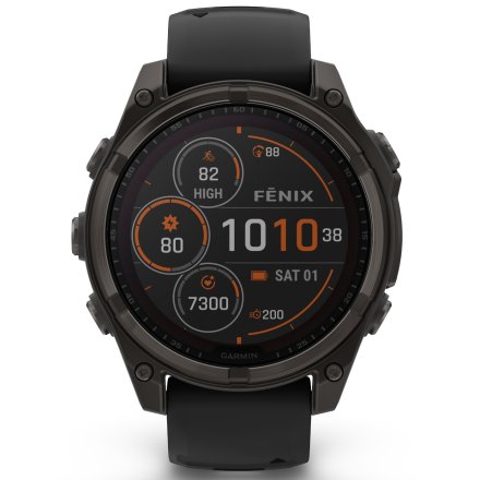 Zegarek Garmin Fenix 8 47mm Solar Sapphire Tytan czarny 010-02906-11 + PUDEŁKO NA PREZENT!