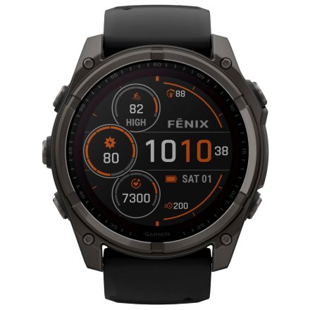 Zegarek Garmin Fenix 8 51mm Solar Sapphire Tytan czarny 010-02907-11 + PUDEŁKO NA PREZENT!