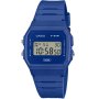 Casio Sport zegarek niebieski z wyświetlaczem F-91WB-2A1EF