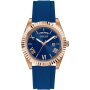 Guess Connoisseur zegarek złoto-granatowy na pasku GW0335G2