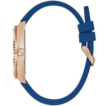 Guess Connoisseur zegarek złoto-granatowy na pasku GW0335G2