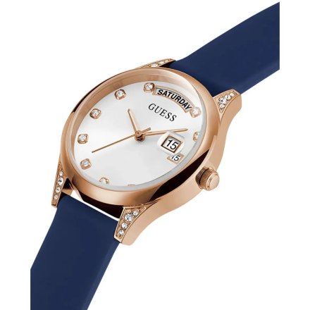 Guess Mini Aura zegarek damski na pasku z datownikiem GW0356L1