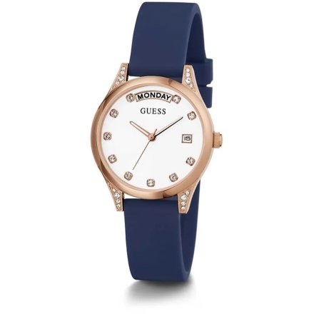 Guess Mini Aura zegarek damski na pasku z datownikiem GW0356L1