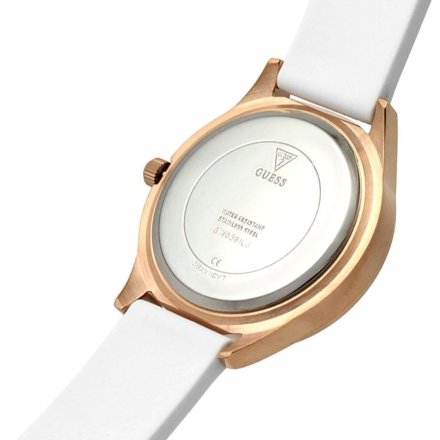 Guess Pearl zegarek damski różowozłoty biały z perłami GW0381L3