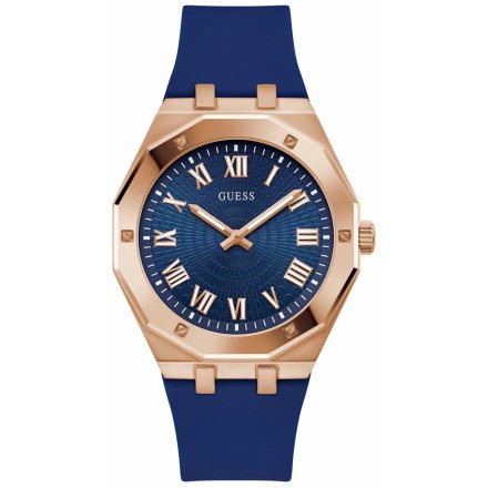 Guess Perspective zegarek męski z granatowym paskiem GW0388G3