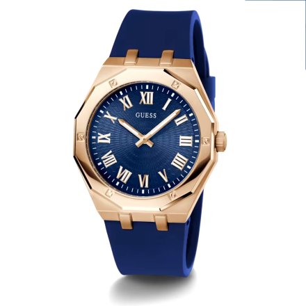Guess Perspective zegarek męski z granatowym paskiem GW0388G3