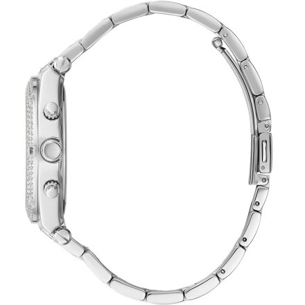 Guess Heiress zegarek damski srebrny z kryształkami GW0440L1