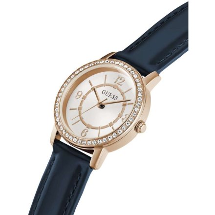 Guess Melody zegarek damski rose gold z kryształkami GW0533L4